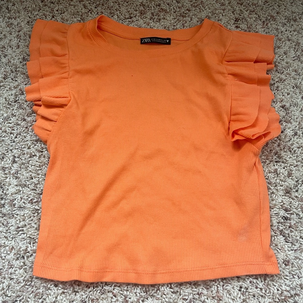 ZARA RUFFLE TOP